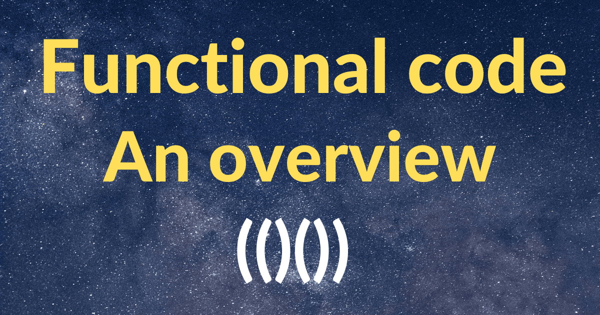 Visual representation of functional programming principles for writing clean, testable, and maintainable JavaScript and Node.js code.